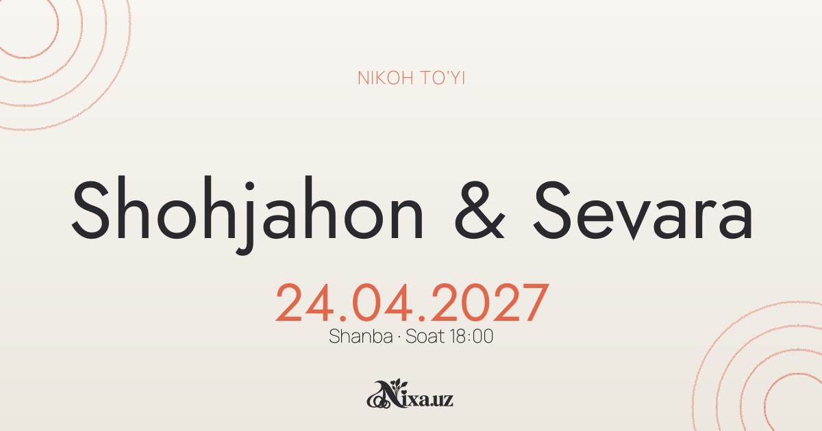 Оригами — шаблон свадебного приглашения (Shohjahon & Sevara)