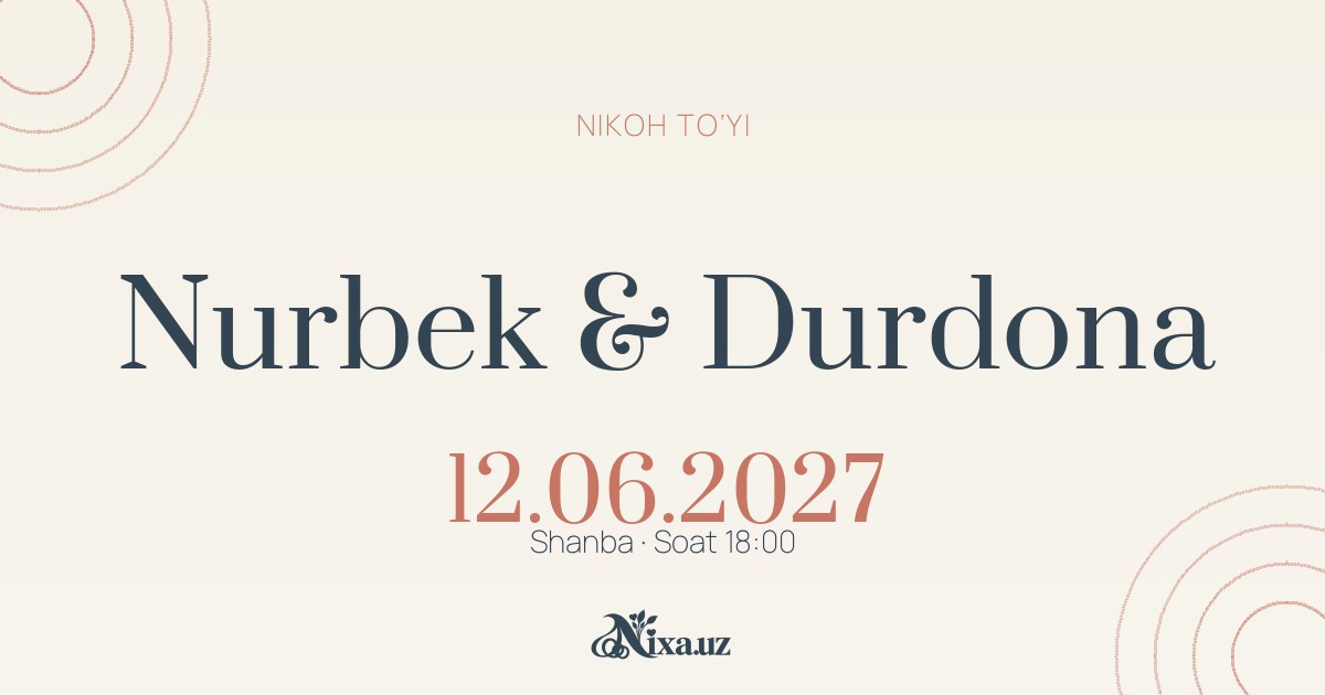 Polaroid xotiralar — to‘y taklifnomasi shabloni (Nurbek & Durdona)