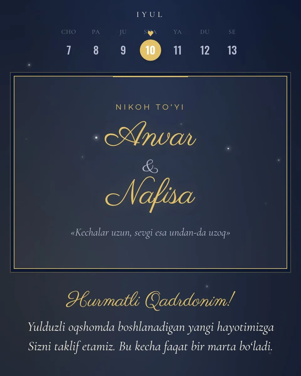 Anvar & Nafisa — Shom