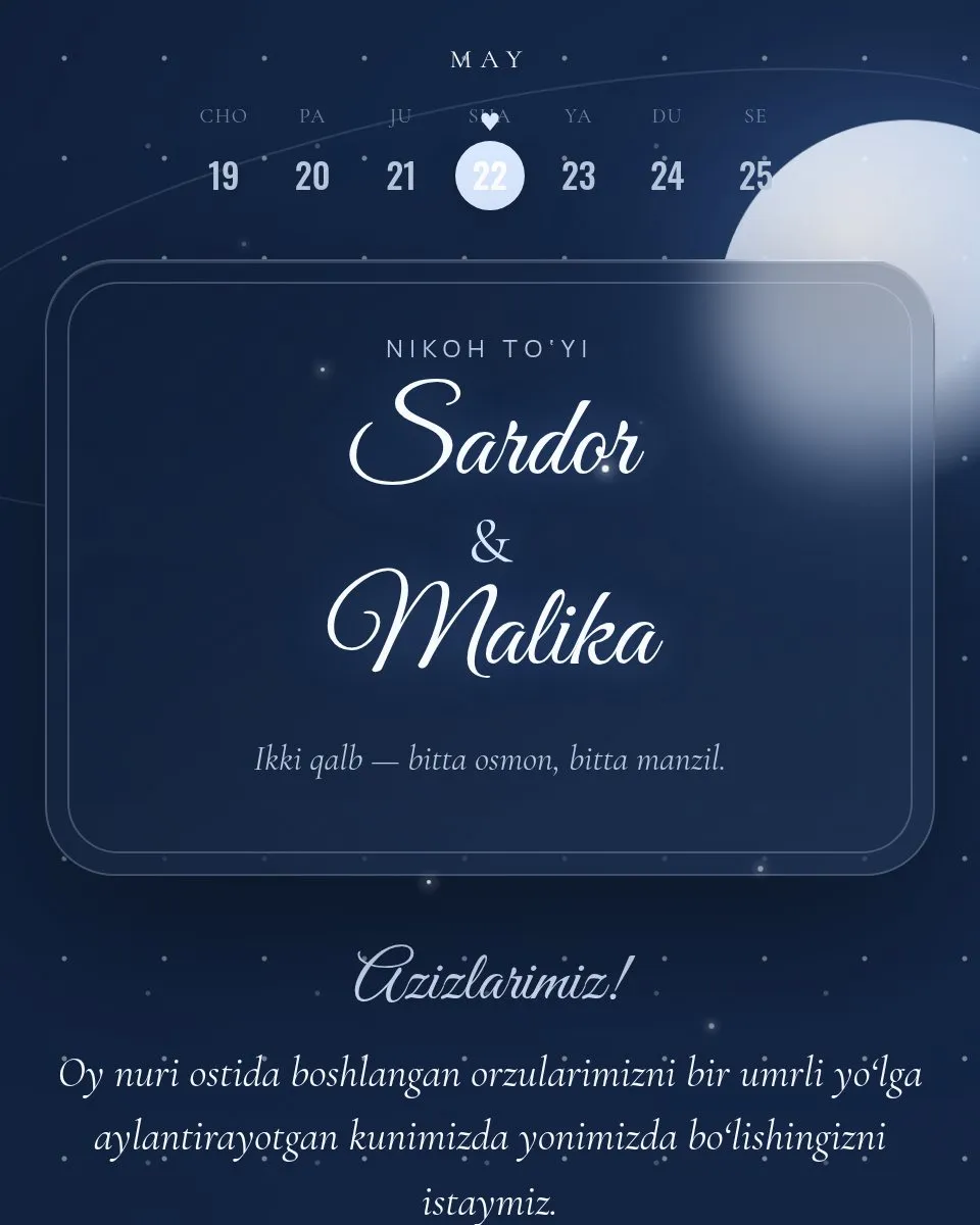 Sardor & Malika — Oynur